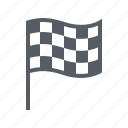 checkered, finish, flag, sport