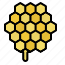 honeycomb, bee, honey, nest