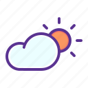 cloud, cloudy, day, forecast, sun, sunny, weather