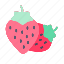 strawberry, fruit, juicy, healthy