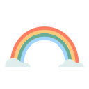 rainbow, clip, art, weather, sky, spring