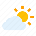 cloud, spring, sun, weather, cloudy