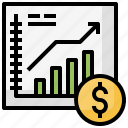 bar, chart, graph, trending