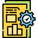 bar, business, chart, gear, growth, setting, statistics