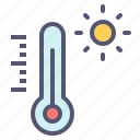 celsius, fahrenheit, heat, hot, summer, temperature, thermometer