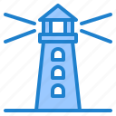 lighthouse, guide, tower, navigation, direction