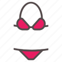 bikini, piece, summer, swim, swimsuit, swimwear, two