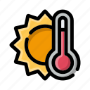 thermometer, hot, temperature, heat, indicator, weather, warm