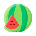 watermelon, fruit, food, healthy, sweet, slice, dessert