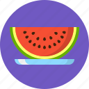 fruit, hot summer, summer, swim, swimming, water melon