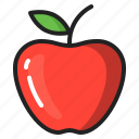 apple, eating, food, fruit, healthy