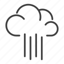 cloud, forecast, rain, rainy, rainy icon, weather