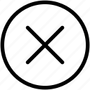 close, delete, exit, remove, cancel, cross, minus