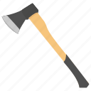 axe, forestry tool, hatchet, wood chopper, woodcutter