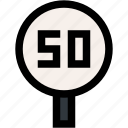 speed, limit, fifty, traffic, sign, signaling