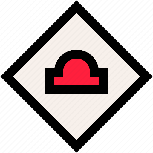 Hump, road, sign, regulation, traffic icon - Download on Iconfinder