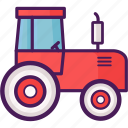 agriculture, farm, rice field, tractor, vehicle