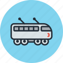 electric, suburban, train, railway