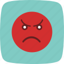 angry, emoji, face