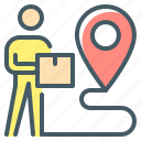 ecommerce, delivery, courier, location