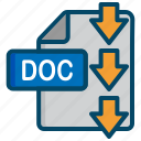 doc, document, download, file, word