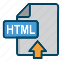 document, file, html, upload