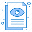 document, view, eye, file