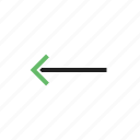 arrow, direction, internet, left, navigation