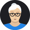 avatar, grandmother, mature, old, person, user, woman