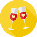 champange, date, drink, love, valentine, celebration, romantic