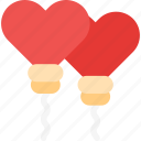 valentine, valentine day, love, balloon, heart, romance