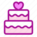 cake, love, valentine