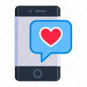 chat, date, mobile, phone, romance, talk, valentine