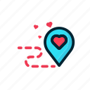 couple, heart, location, love, purpose, valentine