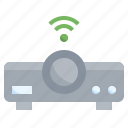 projector, wifi, connection, electronics, technology