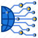 data, internet, network, globe