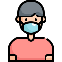 fever, man, mask, patient, protection, sick, user