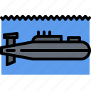 submarine, water, war, military, battle