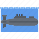 submarine, water, war, military, battle