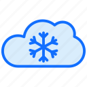 cloud, weather, snowflake, snowing