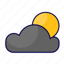 cloud, cloudy, forecast, night, sun, weather