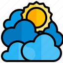 cloudy, weather, forecast, cloud, rain, sky, sun