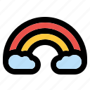 weather, forecast, climate, cloud, daytime, rainbow