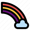 weather, reinbow, cloud, forecast, climate, daytime