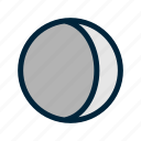 weather, moon, night, crescent