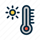 weather, hot, thermometer, temperature