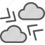 air, clouds, night, pressure, warm, weather 