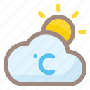 weather, degress, cloud, forecast, rain, sun, cloudy