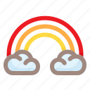 rainbow, weather, cloud, snow, cloudy, sun, rain