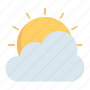 sun, cloud, cloudy, weather